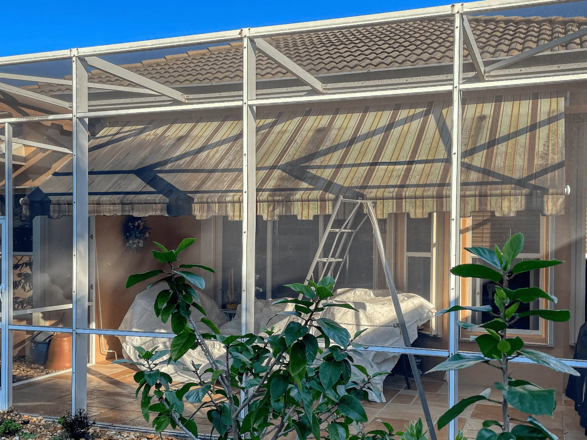 VSP Softwash Fabric Awning_1 Before-min